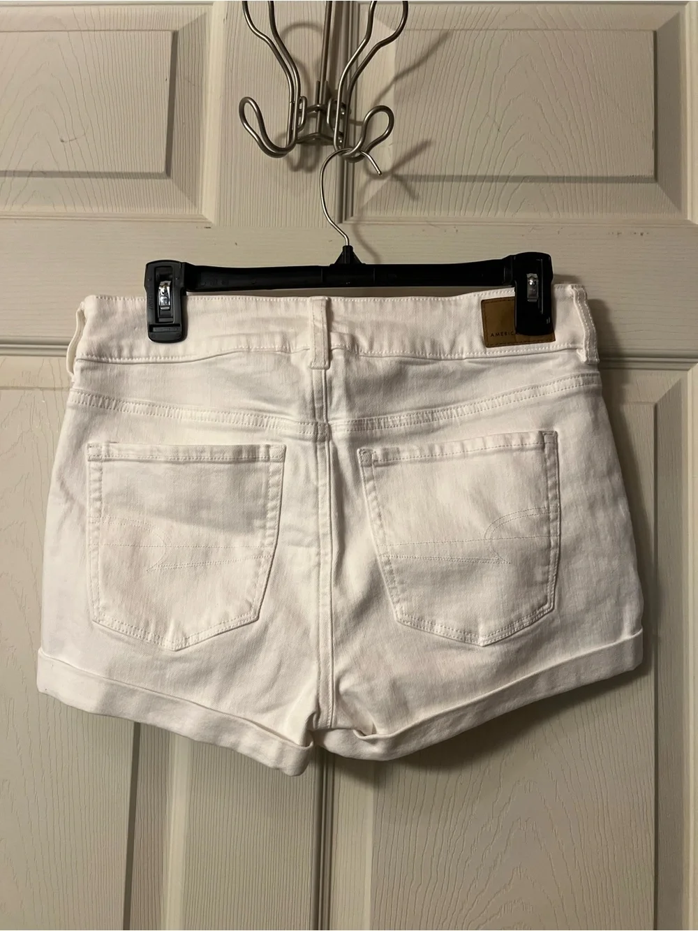 AE Next Level High Waisted denim short short